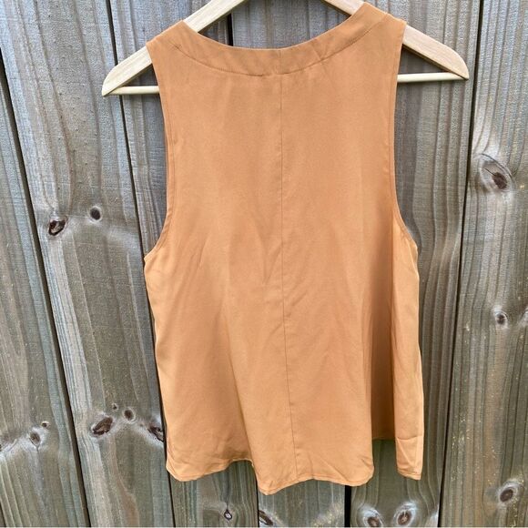 KAIN Label Silk Orange tan Tank Top Blouse size s - Picture 3 of 3
